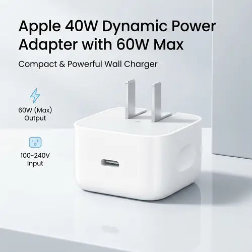 Apple 40W Dynamic Power Adapter with 60W Max